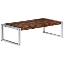 Coffee Table 120x60x35 cm Solid Reclaimed Wood - £61.81 GBP