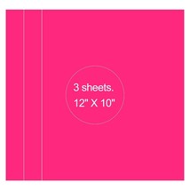 3 Sheet 12&quot;x10&quot; Pink HTV Paper Iron On Heat Transfer Vinyl for T-Shirts ... - $7.99