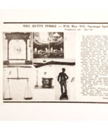 1967 Mrs Betty Torke Antique Shop Advertisement Saratoga Springs New Yor... - $372.59 MXN