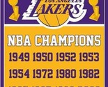 Los Angeles Lakers Vertical Flag 3X5Ft Polyester Banner USA Digital Print - $15.99