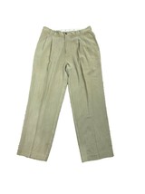 Tommy Bahama Mens Pants Size 34X29 Silk Double Pleated Front Khaki Relax Fit - £34.32 GBP