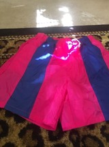 Bold Spirit Unisex Adult Active Windbreaker Shorts Size Medium Pink Blue - £28.24 GBP