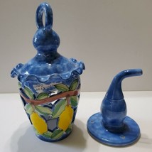 Nino Parrucca Pottery Vintage Sicily 1978 Hanging Lantern Lemons Wall De... - $175.00