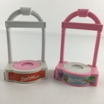 Barbie Doll Spinning Mini Display Stands Cool Times Happy Holidays Vintage 1989 - £19.31 GBP