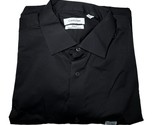 Calvin Klein Men&#39;s Steel Regular Fit Button Down Dress Shirt Black XL  NWT - £14.96 GBP