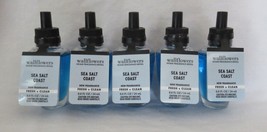 White Barn Bath &amp; Body Works Wallflower Refill Bulb Lot Set of 5 SEA SALT COAST - £37.42 GBP