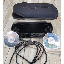 Sony PSP 1001 System W/ Charger &amp; 64gb Memory Card &amp; 2 Games Bundle Test... - $125.60