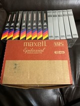 Maxell Epitaxial VHS T120 Professional Industrial  P/I PLUS Sealed - 23 Tapes - £68.33 GBP