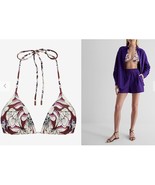 Express Triangle Body Contour Swim Top Womens XS Print 31 - €11,50 EUR