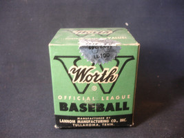 Worth Official Little League Playing Baseball W/ Original Box SEALED - £23.94 GBP