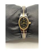 Ladies Sharp Black Tone Stainless Steel Watch Working New Battery - €18,53 EUR