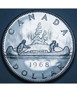 Proof-Like Canada 1968 Canoe Dollar. Royal Canadian Mint. Free Shipping - $12.34