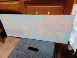 Rare Original Pac Man Plus 1982 Arcade Video Game Marquee Header Midway - £31.06 GBP