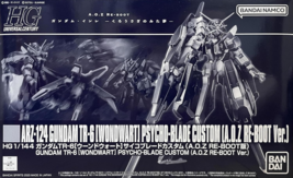 Hg P-BANDAI ARZ124 Gundam TR6 [Wondwart] PSYCHO-BLADE Custom Aoz RE-BOOT Ver-NIB - £45.58 GBP