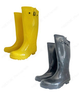 Brand New Women&#39;s Rain Boots Festival Mid Calf Rubber Buckle Snow Styles... - £14.41 GBP+