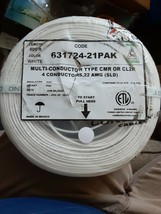 500 ft white multi- conductor type CMR or CL2R 4 conductors 22 AWG 63172... - £38.06 GBP