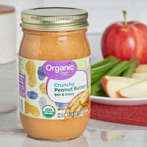 Great Value Organic Crunchy Stir and Enjoy Peanut Butter, 16 oz, Pack Of 6  - $48.00