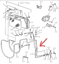 New OEM Ford/CNH 82001678 Receiver Drier to Quick Coupler Hose  - $148.50