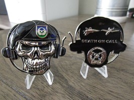 USAF TACP Tactical Air Control Party Death On Call Beret Skull Challenge Coin - £16.30 GBP