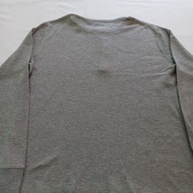 Merona 4-Button Henley Men's Gray Cotton Blend T-Shirt Long Sleeve Size Large image 9