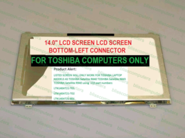 14.0&quot; Laptop Led Lcd Screen Toshiba Satellite R845 R845-ST5N01 - £90.85 GBP