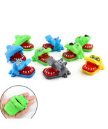 Mini Biting Animal Model Toy Crocodile Shark Dog Hippo Trick Toy - £7.07 GBP