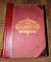 RARE:1886 History of Berks County in Pennsylvania color maps, engraved illustrs. - £191.36 GBP