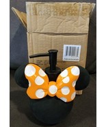 NWT Disney Minnie Mouse Black Soap Dispenser 6in Orange White Polka Dot ... - £29.81 GBP