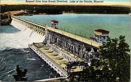 Bagnell Dam from Scenic Overlook Lake of the Ozarks MO Postcard PC197 - £3.90 GBP