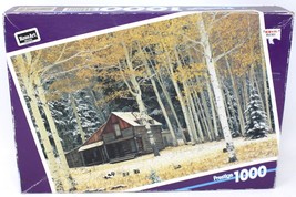 1996 Cabin In Aspen, Co Jigsaw Puzzle, Roseart Prestige, 1000 Pieces, Sealed - $9.59