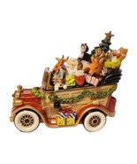 Fitz &amp; Floyd Santa Mobile Musical Christmas Box Wish You Merry Christmas... - £31.31 GBP