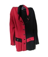 Vintage 90&#39;s Womens Paul Harris Black &amp; Red Skirt Business Suit Size 5/6... - $48.34 CAD