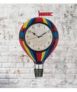 Colorful Hot Air Balloon Clock - Wall Hanging - $53.56 CAD