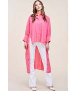 Oversized Shirt With Long Back - $84.00
