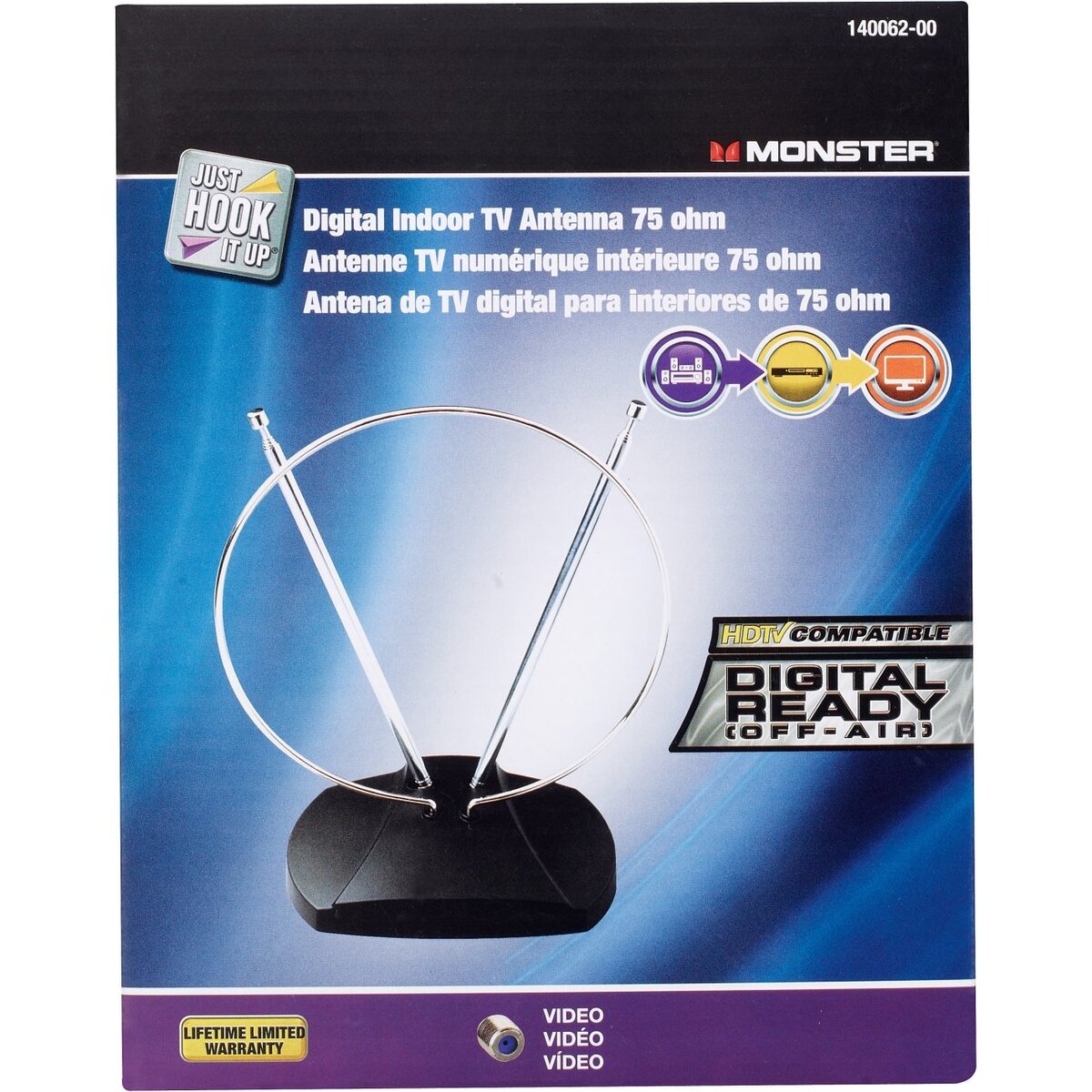 Antenna VHF/UHF/HDTV by Jhiu by Monster MfrPartNo 140062-00 - $26.79