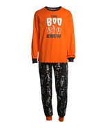 Men&#39;s Matching Family Halloween Pajamas Boo Crew, 2-Piece Set Size L (TU... - $37.48 CAD