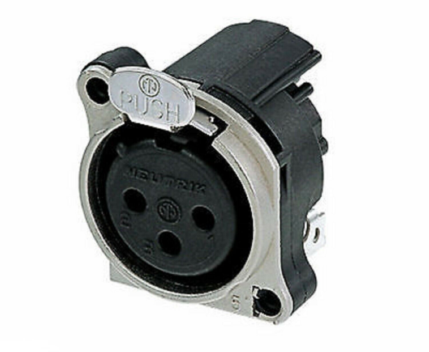 Neutrik NC3FBH1 3-Pole Female XLR Receptacle Connector - $6.87