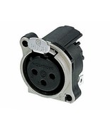 Neutrik NC3FBH1 3-Pole Female XLR Receptacle Connector - $128.60 MXN