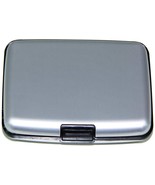 2 Aluminum Hard Case for Men &amp; Women Credit Cards Wallet Colors Blue &amp; S... - $128.85 MXN