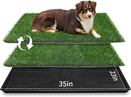 35in x 23in Extra Large Grass Porch Potty Tray, 2-Pack - £65.60 GBP