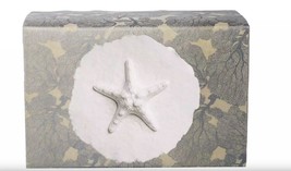 XLarge 300 Cubic Inch Biodegradable Box Funeral Cremation Urn w/Cotton Starfish - £119.87 GBP