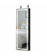 Mirrored Jewelry Armoire with Full Length Mirror and 2 Internal LED Ligh... - $321.39 CAD