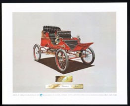 Vtg Bear Series Print Classic Autos Behr-Manning Troy NY 1903 Stanley St... - $12.00