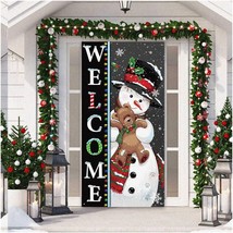 Frosty Memories Winter Wonderland Door Banner - Capture the Magic with Snowman P - £33.63 GBP