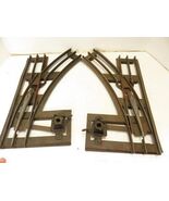 LIONEL STANDARD GAUGE - PAIR OF MANUAL SWITCH TRACKS- FAIR W/RUST - S28 - €15,67 EUR