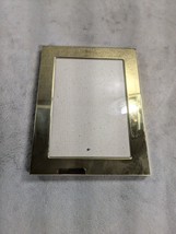 VINTAGE BRASS PICTURE PHOTO FRAME 6.5&quot;x4.5&quot; EASEL STANDING 1990s With GLASS - $15.98