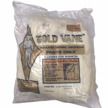 Gold Vane Weather Thermal Long Underwear Pants Vintage 1970s Heavy Duty ... - £21.78 GBP