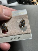 Nordstrom by Richelieu Clip-on Earrings Blue Sapphire    dr22 - $18.95
