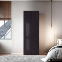 Black Wengue Armoire: 2-Door Bedroom Storage Cabinet, 66.9"H - $328.99