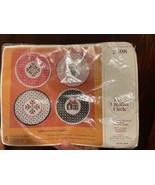 The Creative Circle Calico Jar Set Cross Stitch Kit Vintage 1984 New Old... - £7.62 GBP